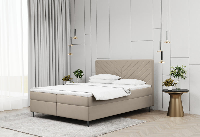 Čalúnená posteľ boxspring BALTICO + topper - ARANZ - 1