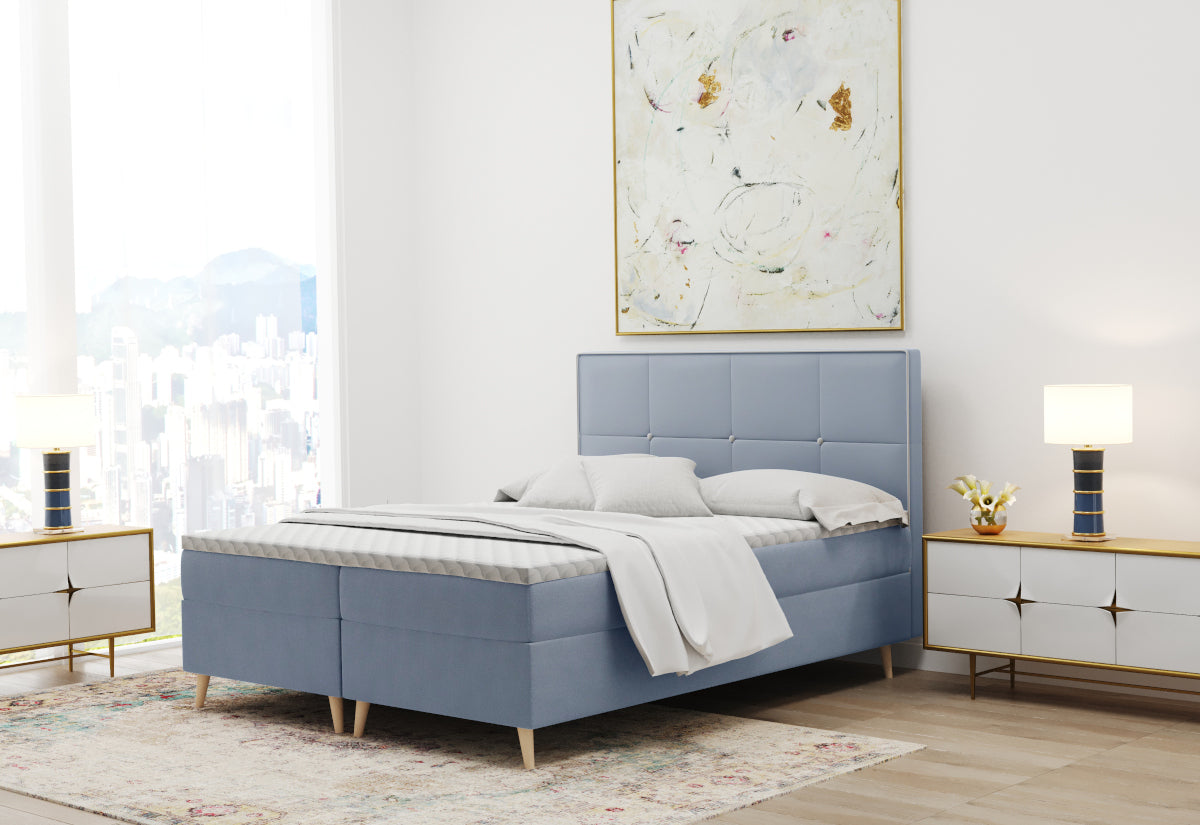 Čalúnená posteľ boxspring MOLIOSE + topper - ARANZ - 2