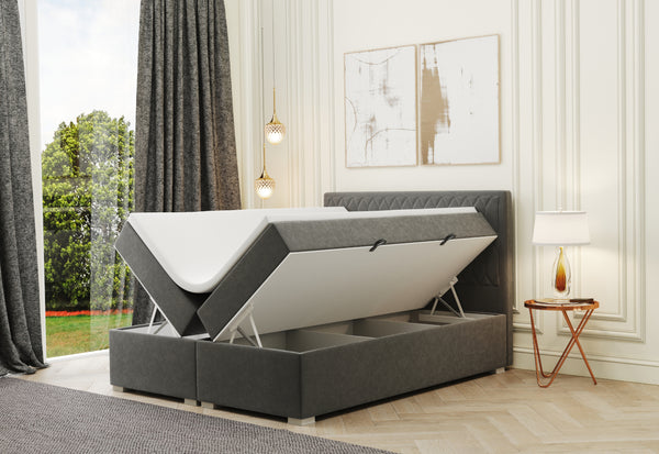 Čalúnená posteľ boxspring MARCHE + topper - DETAIL - 1