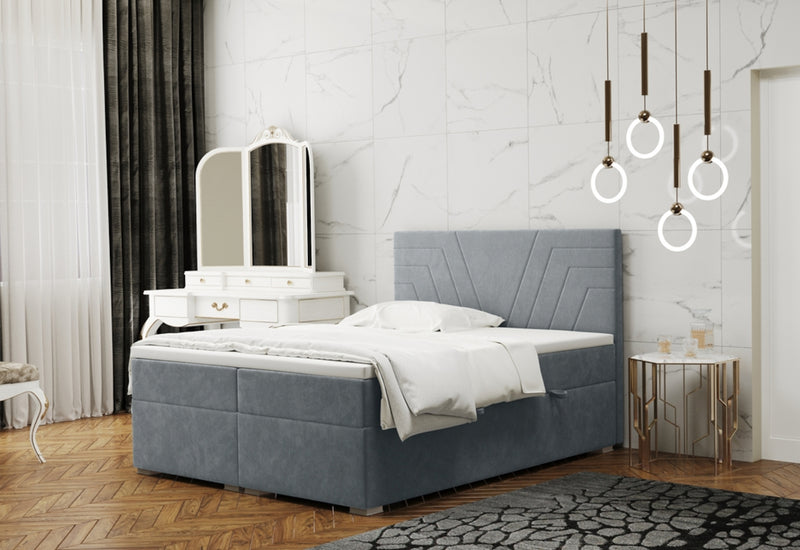 Čalúnená posteľ boxspring DASTER + topper - ARANZ - 2