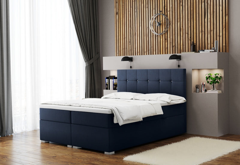 Čalúnená posteľ boxspring NORIS + topper - ARANZ - 3