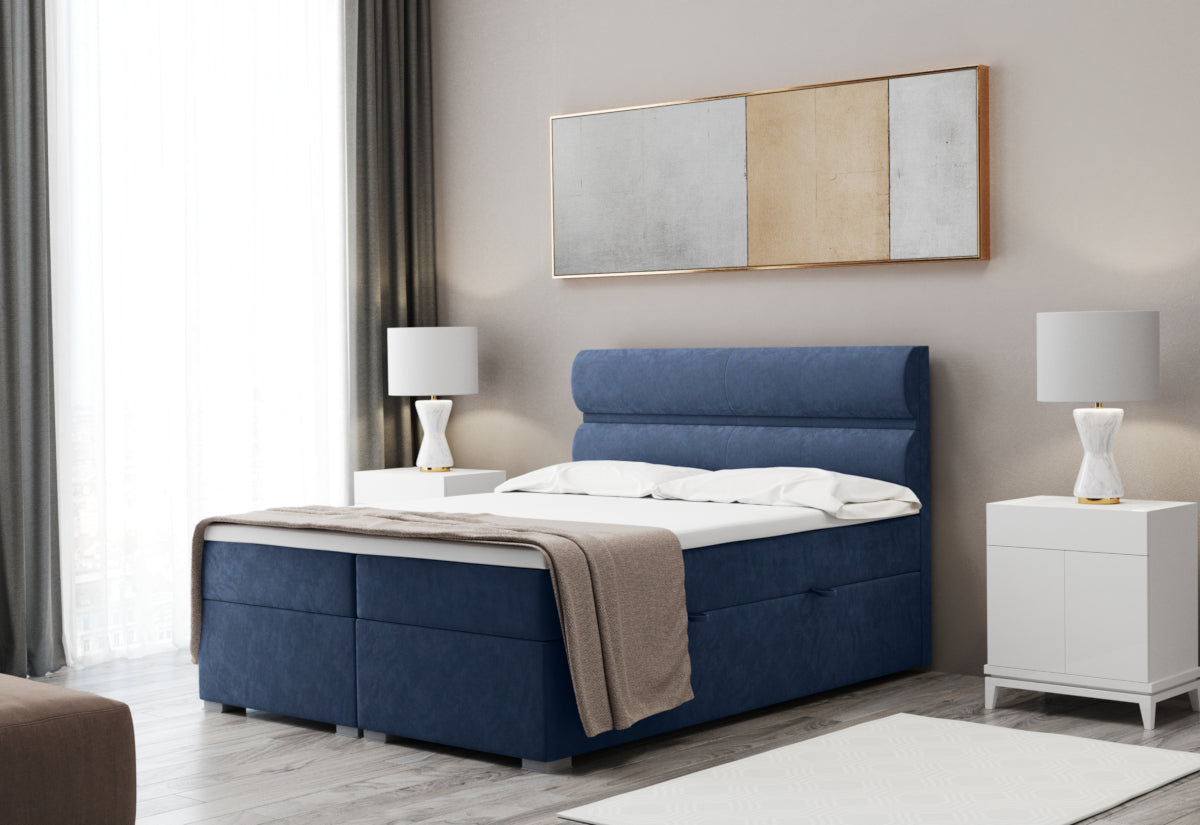 Čalúnená posteľ boxspring FELTA + topper - ARANZ - 1