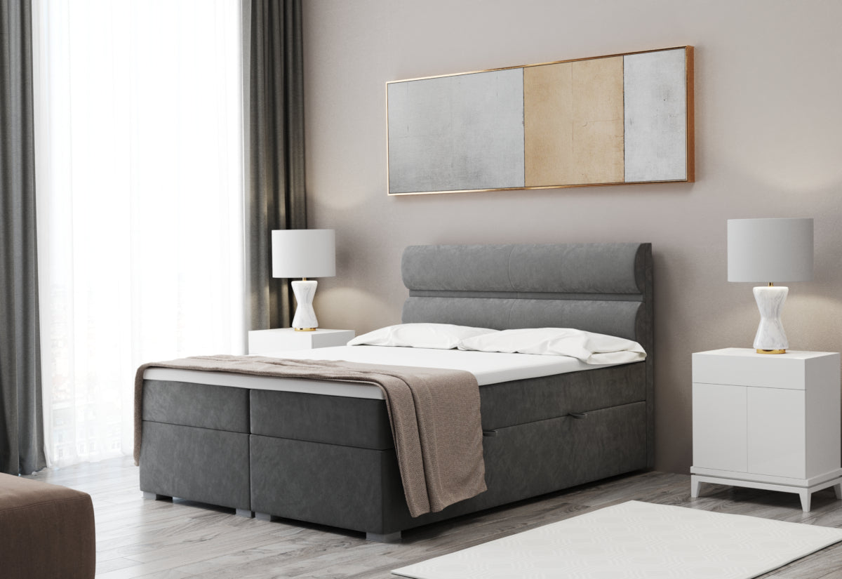 Čalúnená posteľ boxspring FELTA + topper - ARANZ - 2