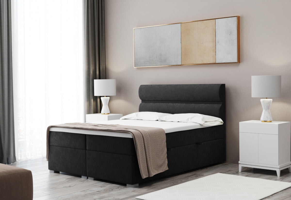 Čalúnená posteľ boxspring FELTA + topper - ARANZ - 3