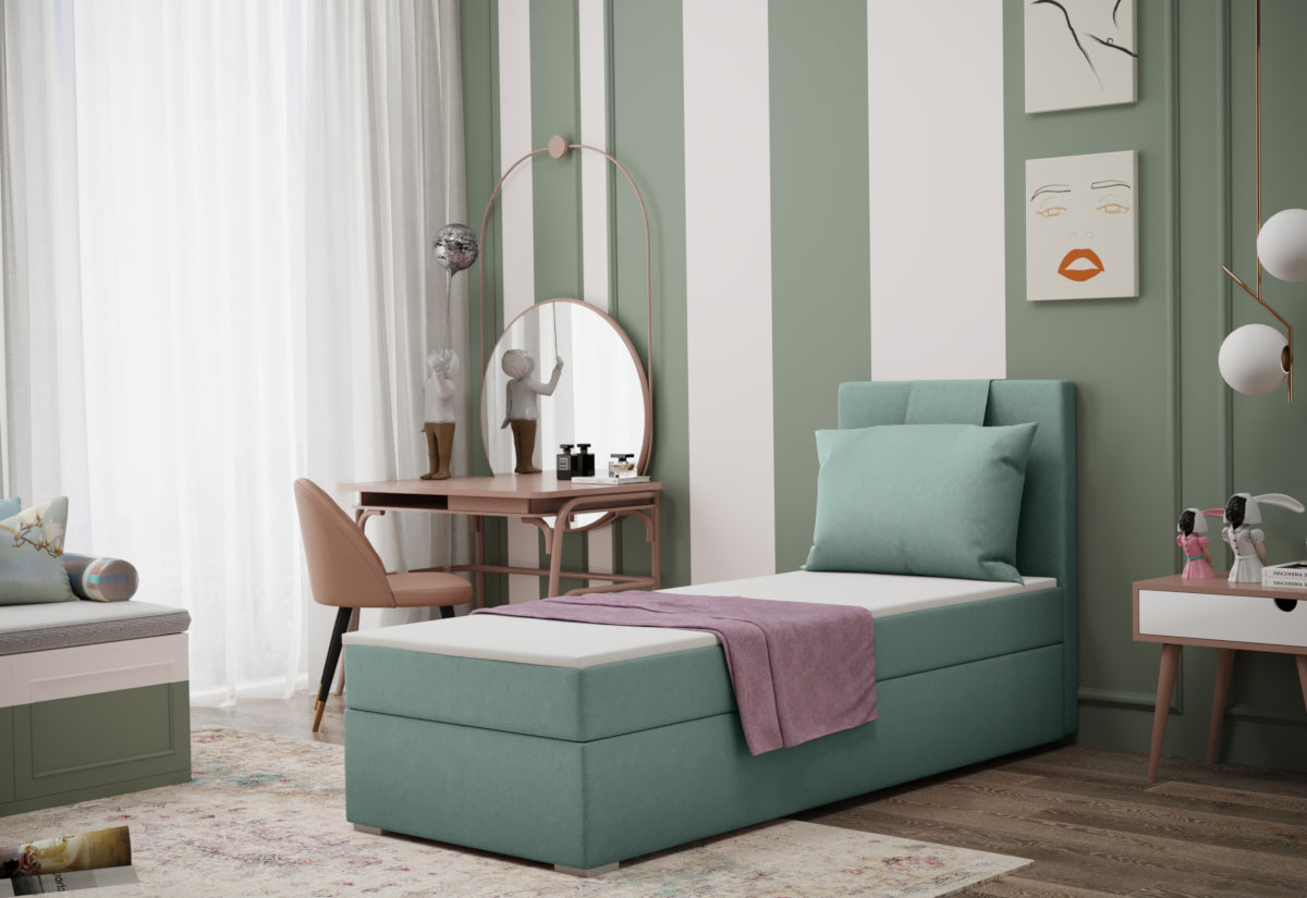 Čalúnená posteľ boxspring MIRANDA + topper - ARANZ - 1