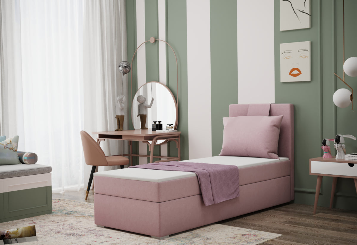 Čalúnená posteľ boxspring MIRANDA + topper - ARANZ - 2