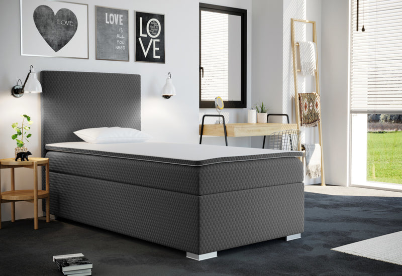 Čalúnená posteľ boxspring RENATA + topper - ARANZ - 1