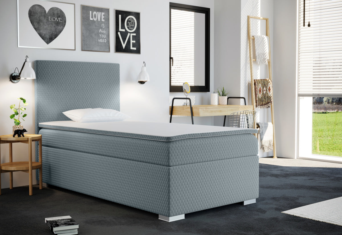 Čalúnená posteľ boxspring RENATA + topper - ARANZ - 3