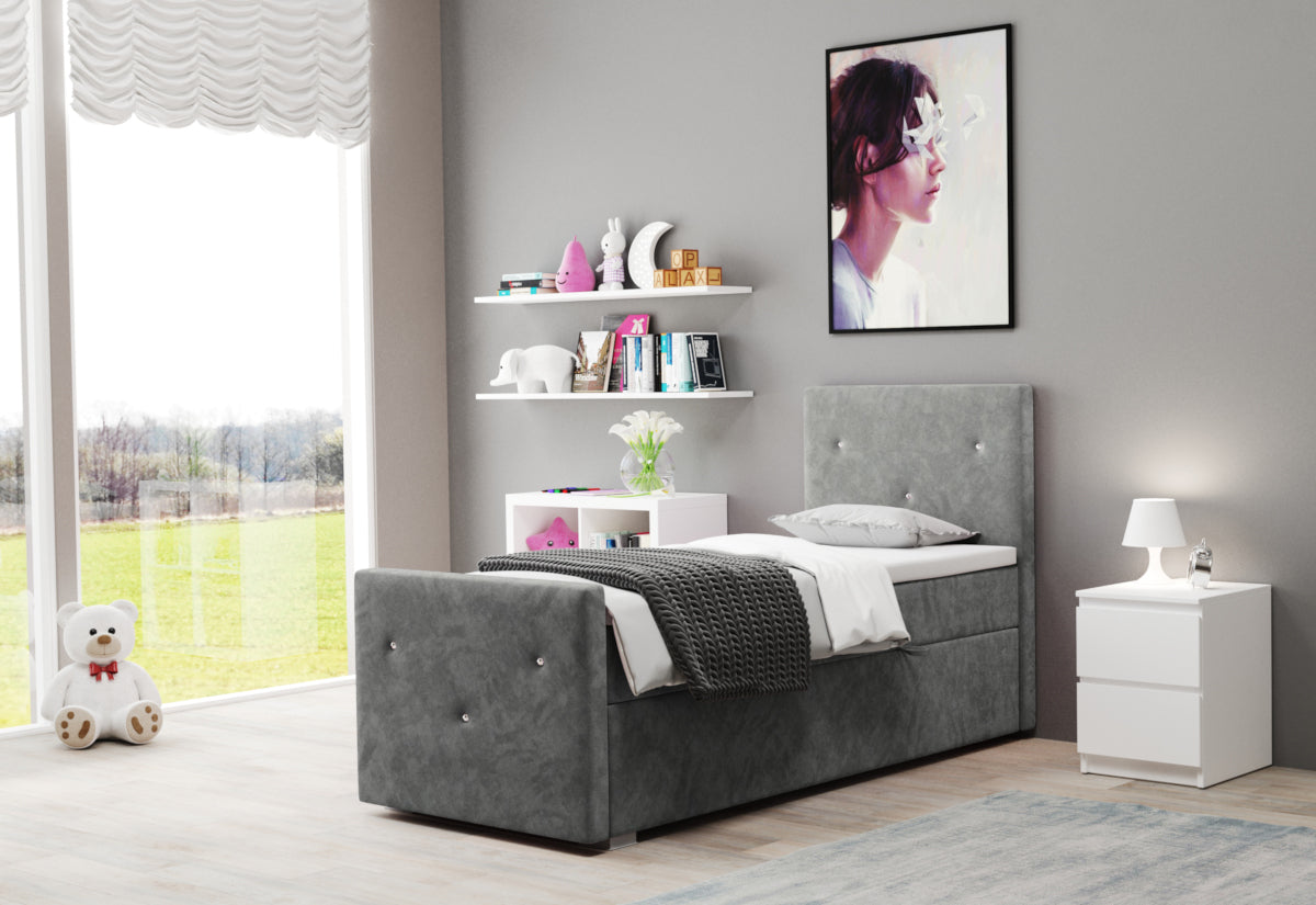 Čalúnená posteľ boxspring COLITA + topper - ARANZ - 3