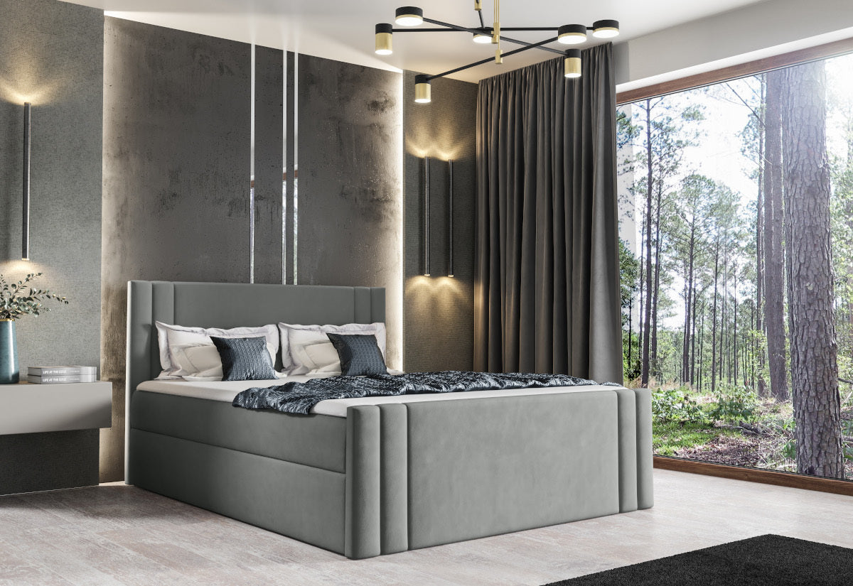 Čalúnená posteľ boxspring ELEKTRA + topper - ARANZ - 5