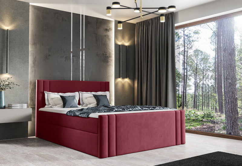 Čalúnená posteľ boxspring ELEKTRA + topper - ARANZ - 6