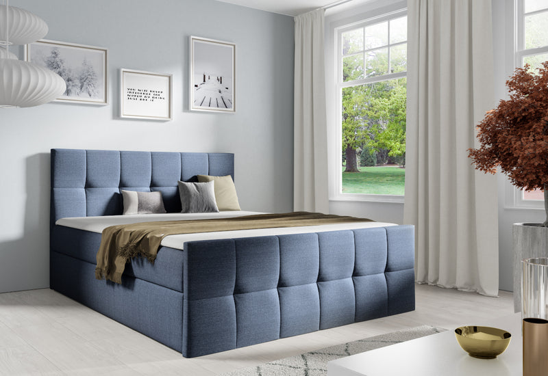 Čalúnená posteľ boxspring GOJA + topper - ARANZ - 2