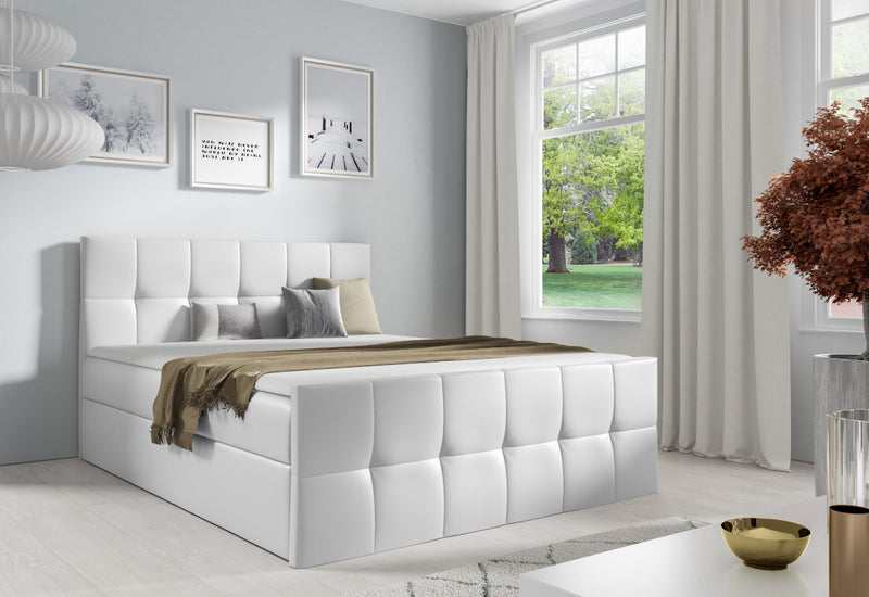 Čalúnená posteľ boxspring GOJA + topper - ARANZ - 5