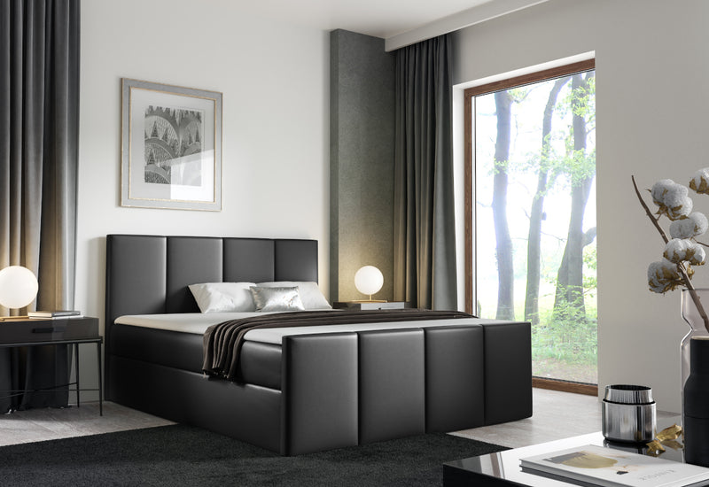 Čalúnená posteľ boxspring LAROS + topper - ARANZ - 5