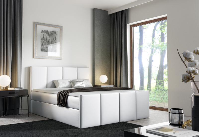 Čalúnená posteľ boxspring LAROS + topper - ARANZ - 6