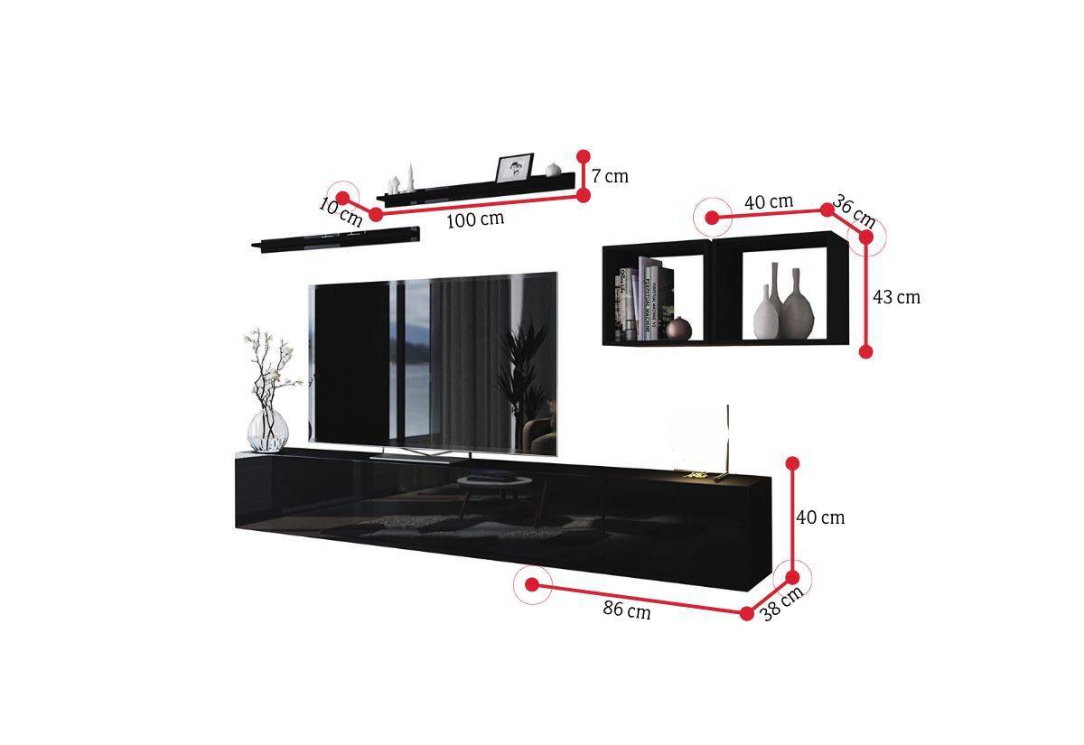 Obývacia stena ELPASO 18 - ROZMEROVKA - 2