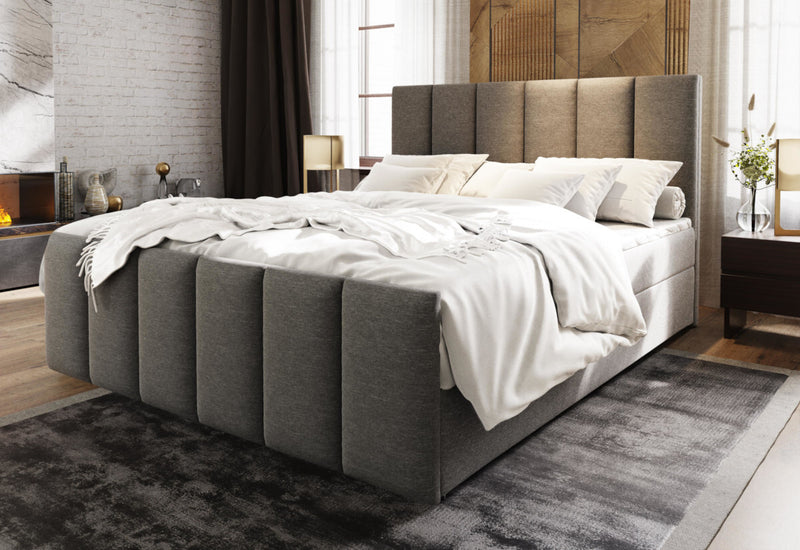 Čalúnená posteľ boxspring MAGO + topper - ARANZ - 3