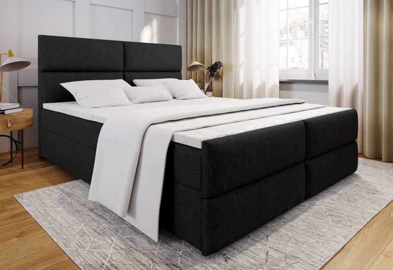 Čalúnená posteľ boxspring MILON + topper - ARANZ - 2