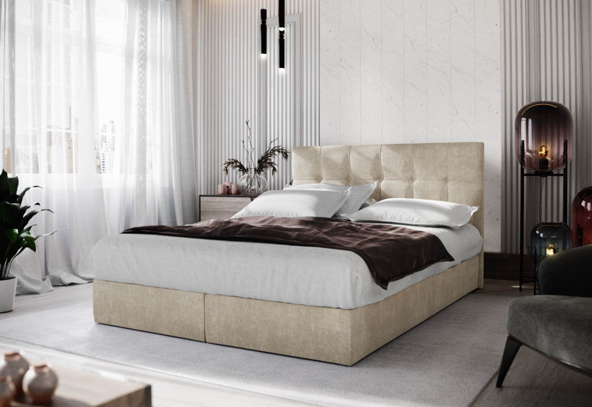 Čalúnená posteľ boxspring PRIORA - ARANZ - 1