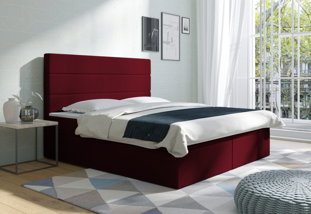 Čalúnená posteľ boxspring EDOARDO, 120x200, kronos 02 -  - 0