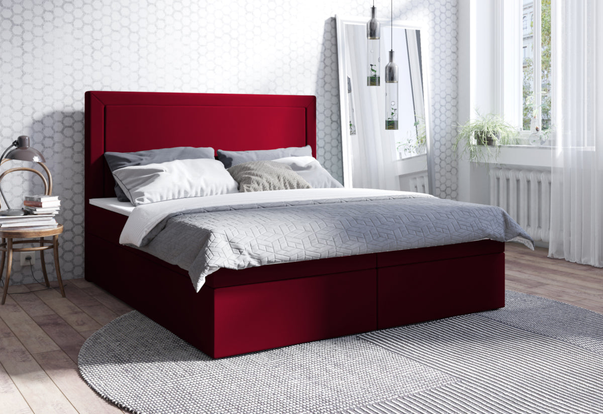 Čalúnená posteľ boxspring NICOL, 120x200, kronos 02 -  - 0