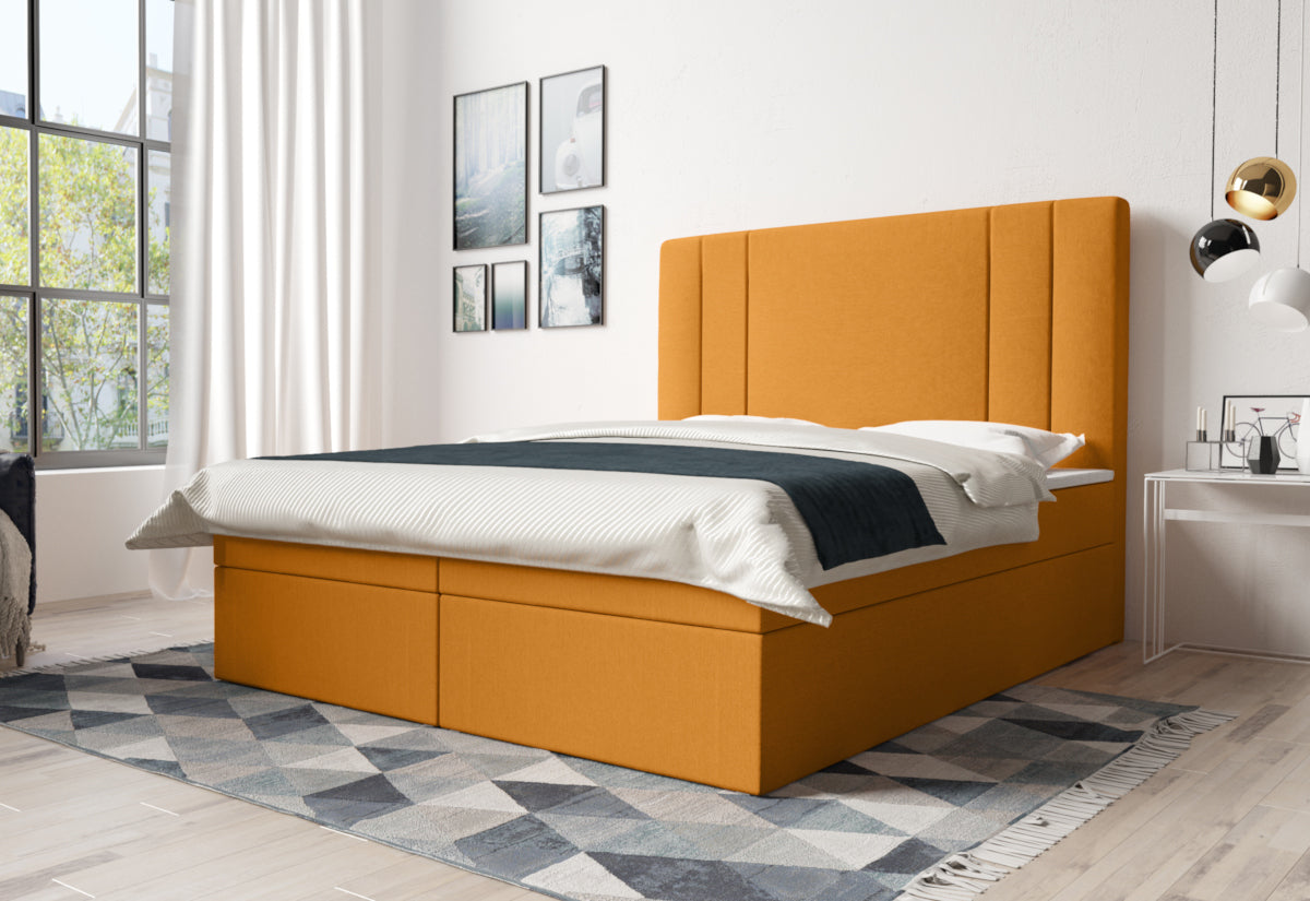 Čalúnená posteľ boxspring GIULIO - ARANZ - 1