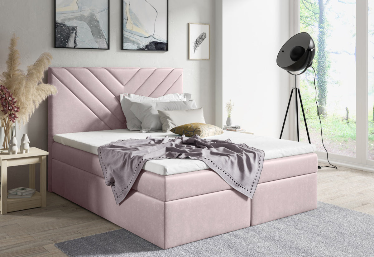 Čalúnená posteľ boxspring GULIA - ARANZ - 4