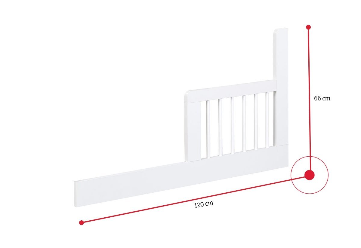 Detská zábrana do postieľky STUART - ROZMEROVKA - 1