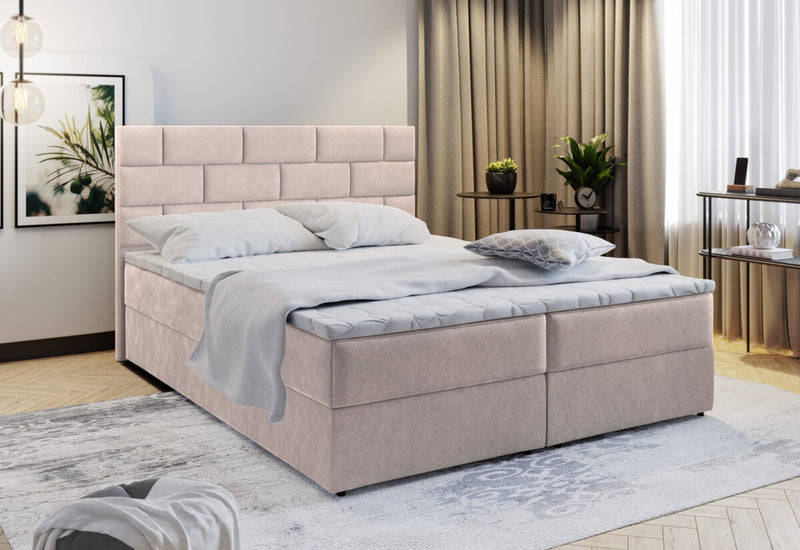 Čalúnená posteľ boxspring PERLA - ARANZ - 1