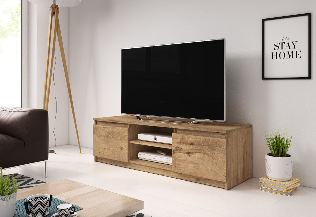 TV stolík BASTE, 120x35,5x38, gaštan -  - 0