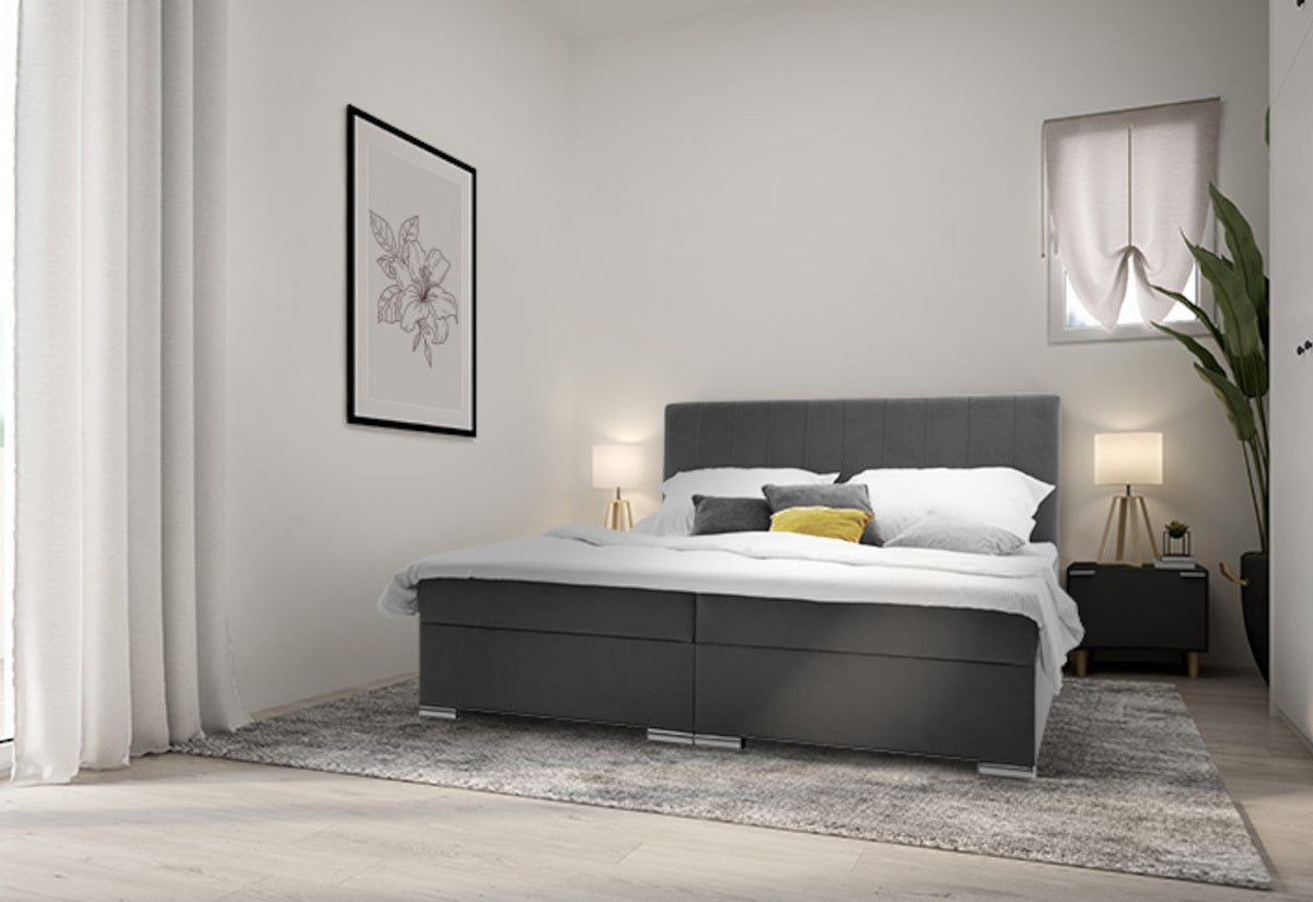 Čalúnená posteľ boxspring WILDE + topper - ARANZ - 7