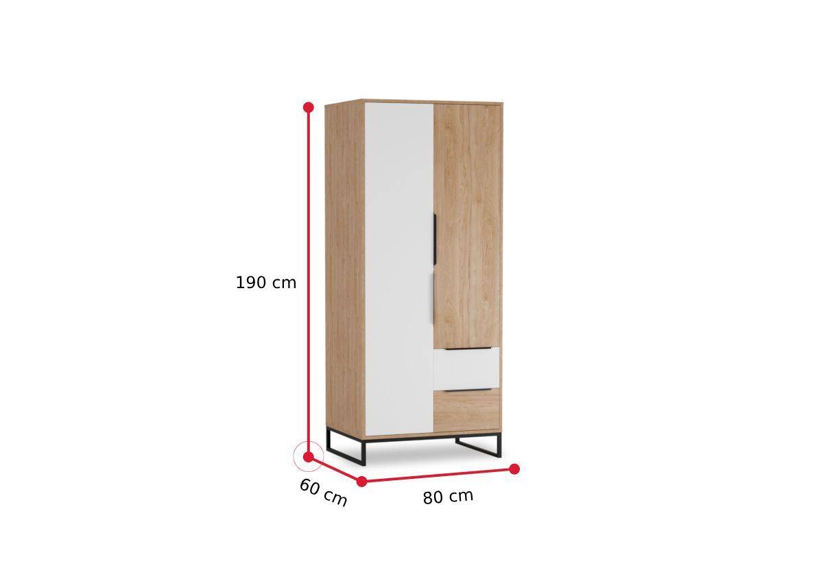 Šatníková skriňa ANDRO - ROZMEROVKA - 1