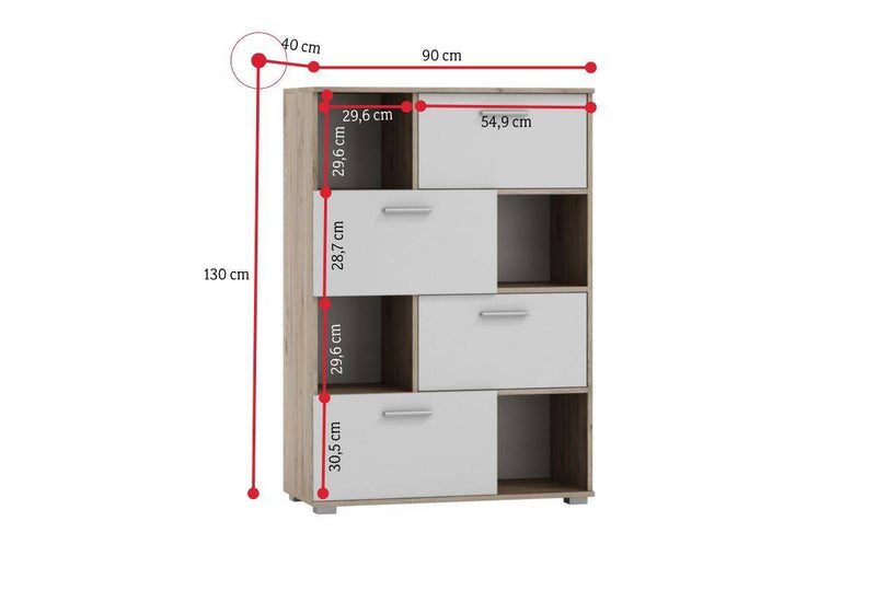 Vysoká komoda AKTUN - ROZMEROVKA - 1