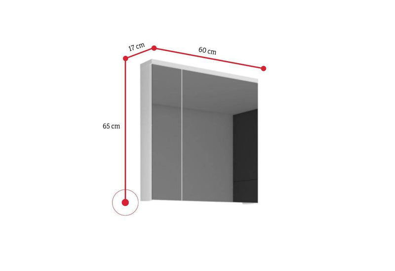 Zrkadlová skrinka LARTO - ROZMEROVKA - 1