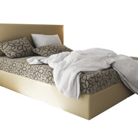 Čalúnená posteľ boxspring ELONA 2, 90x200, dolaro 100/flowers 48, ľavá -  - 0