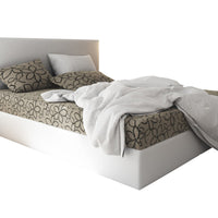 Čalúnená posteľ boxspring ELONA 2, 90x200, flowers 48/sioux biela, ľavá -  - 0