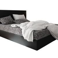 Čalúnená posteľ boxspring ELONA 2, 90x200, flowes 83/sioux čierna, ľavá -  - 0