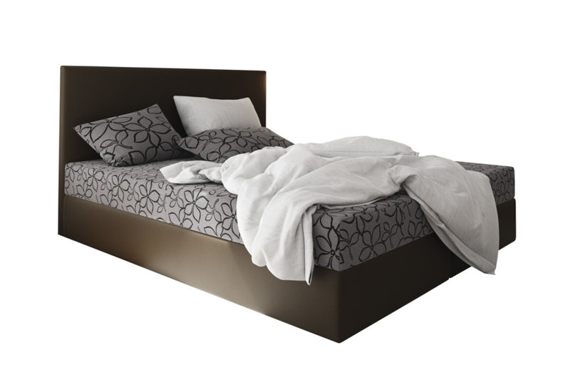 Čalúnená posteľ boxspring ELONA 2, 90x200, flowes 83/sioux hnedá, ľavá -  - 0