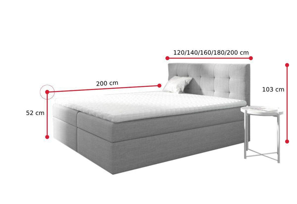 Čalúnená posteľ boxspring ISLA - ROZMEROVKA - 1