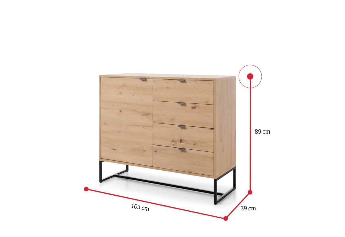 Komoda CHAMBER AK103 - ROZMEROVKA - 1