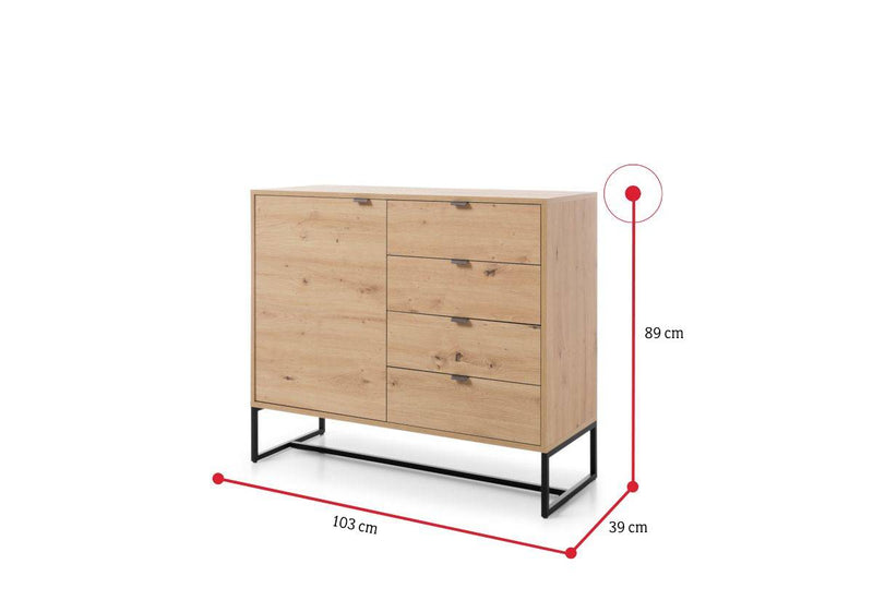 Komoda CHAMBER AK103 - ROZMEROVKA - 1