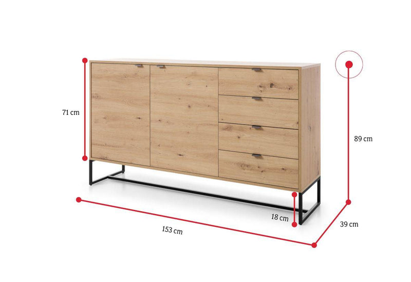 Komoda CHAMBER 2 AK153 - ROZMEROVKA - 4