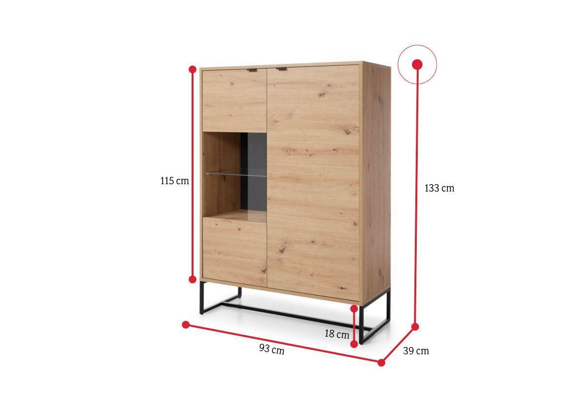 Vysoká komoda CHAMBER AWT93 - ROZMEROVKA - 1