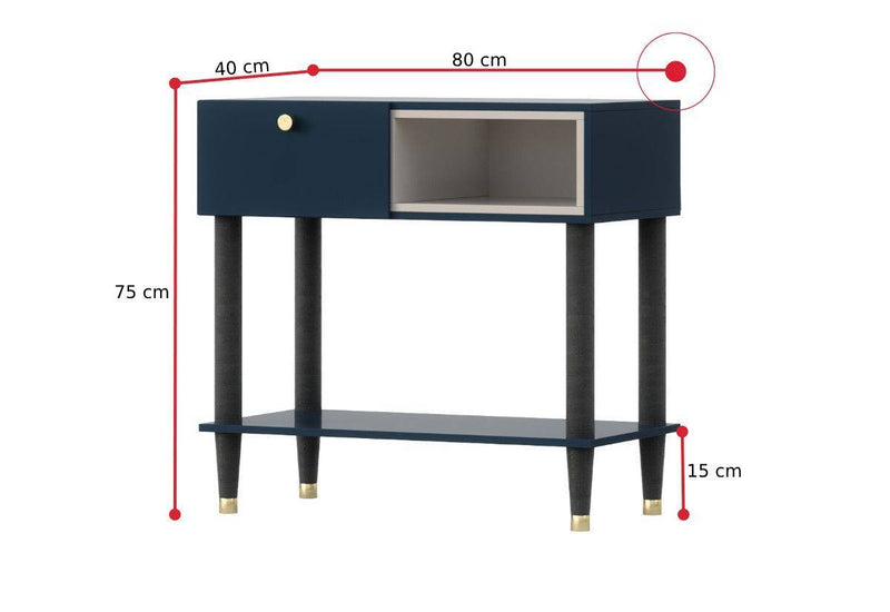 Konzolový stolík CLUDO - ROZMEROVKA - 1