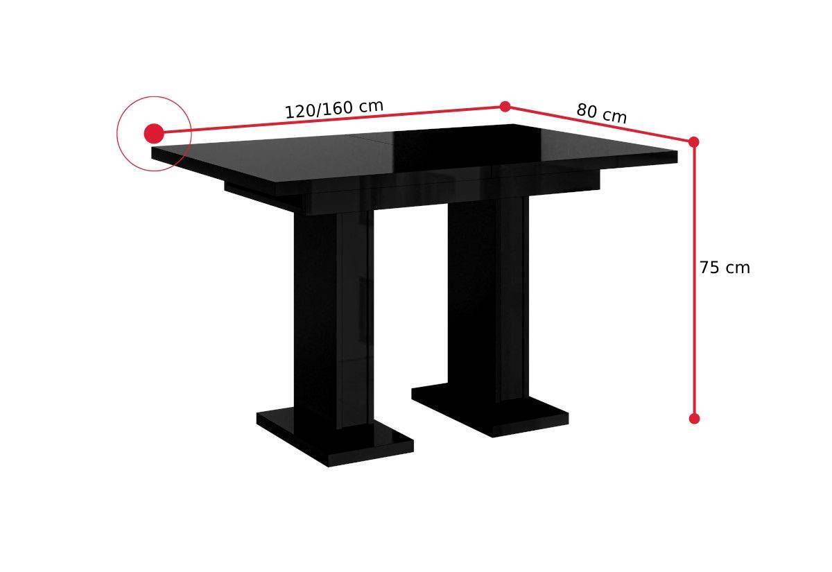 Jedálenský stôl GLOSSY - ROZMEROVKA - 1