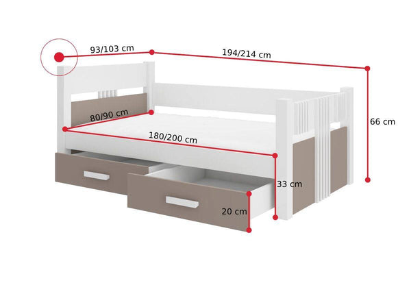 Detská posteľ BIMA - ROZMEROVKA - 1