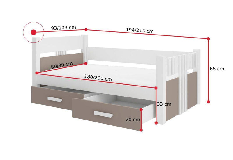 Detská posteľ BIMA - ROZMEROVKA - 1