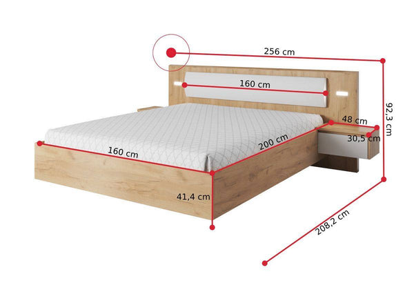 Manželská posteľ LOXEN - ROZMEROVKA - 1
