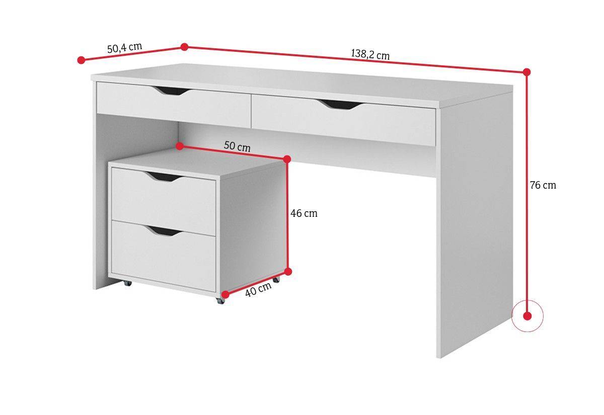 Písací stôl MANY - ROZMEROVKA - 1