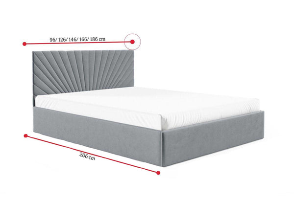 Čalúnená posteľ NIKLAS 4 - ROZMEROVKA - 1